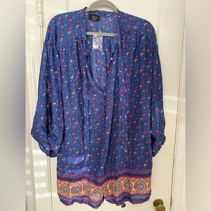 Long sleeve shorts romper